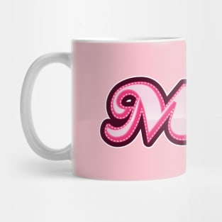 Meh Pink Girly Whatever Cute Retro Typography Mug